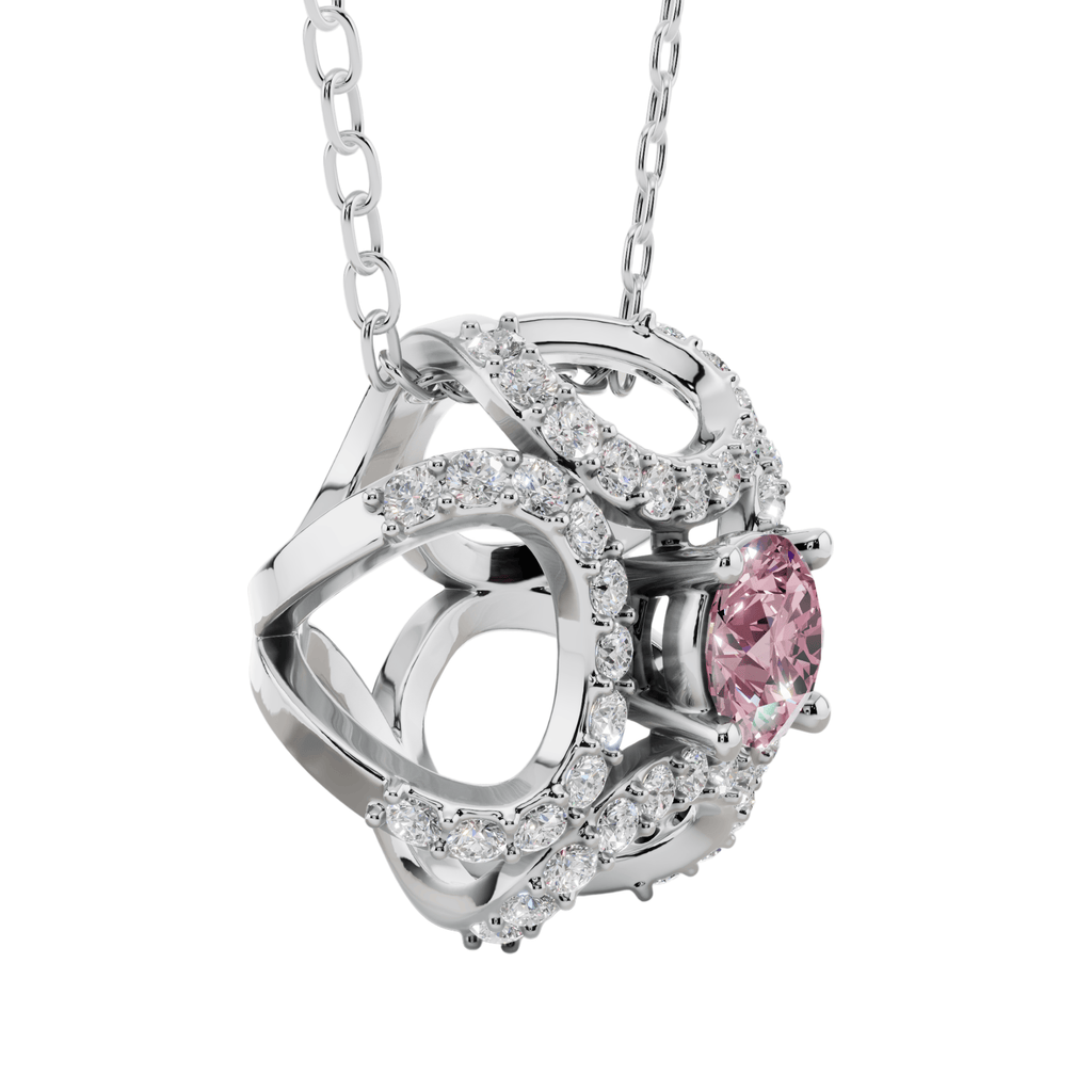 VELMÉ Pink Fiona Necklace Set | 925 Sterling Silver