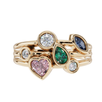 The Kaleidoscope Cluster 925 Silver Ring | Velmé