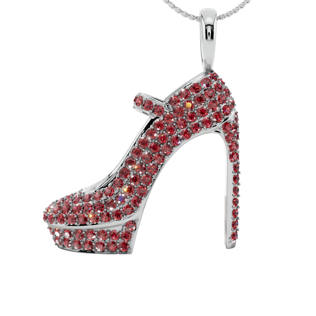 Ruby Stiletto 925 Heel Pendant | Velmé