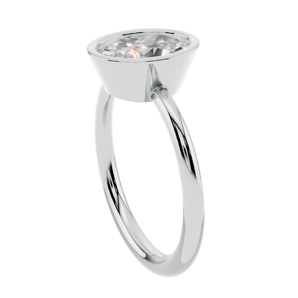The Solitaire Oval Ring| Velmé