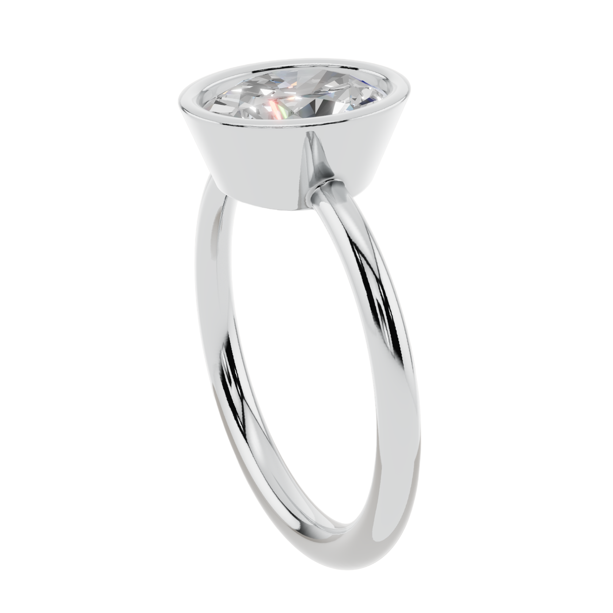 The Solitaire Oval Ring| Velmé