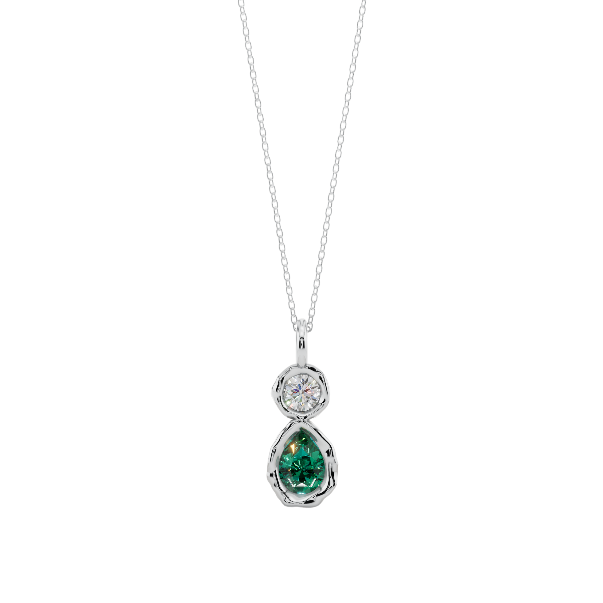Emerald Dewdrop Pendant | Fluidé