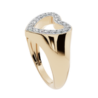 The Halo Heart Signet Ring | Velmé