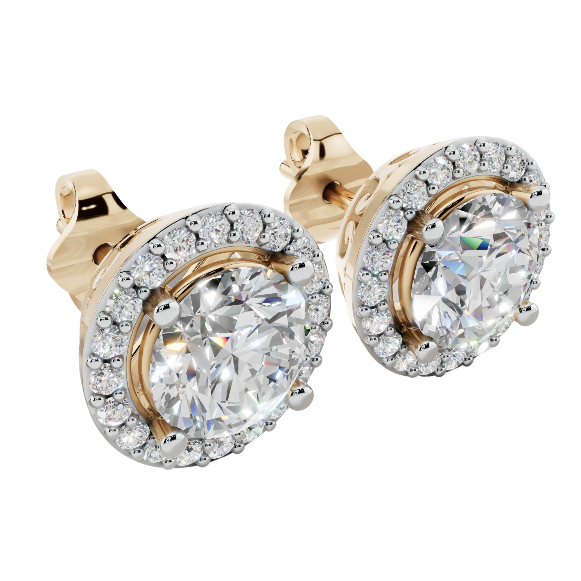 The Solara Halo 925 Silver Studs | Velmé