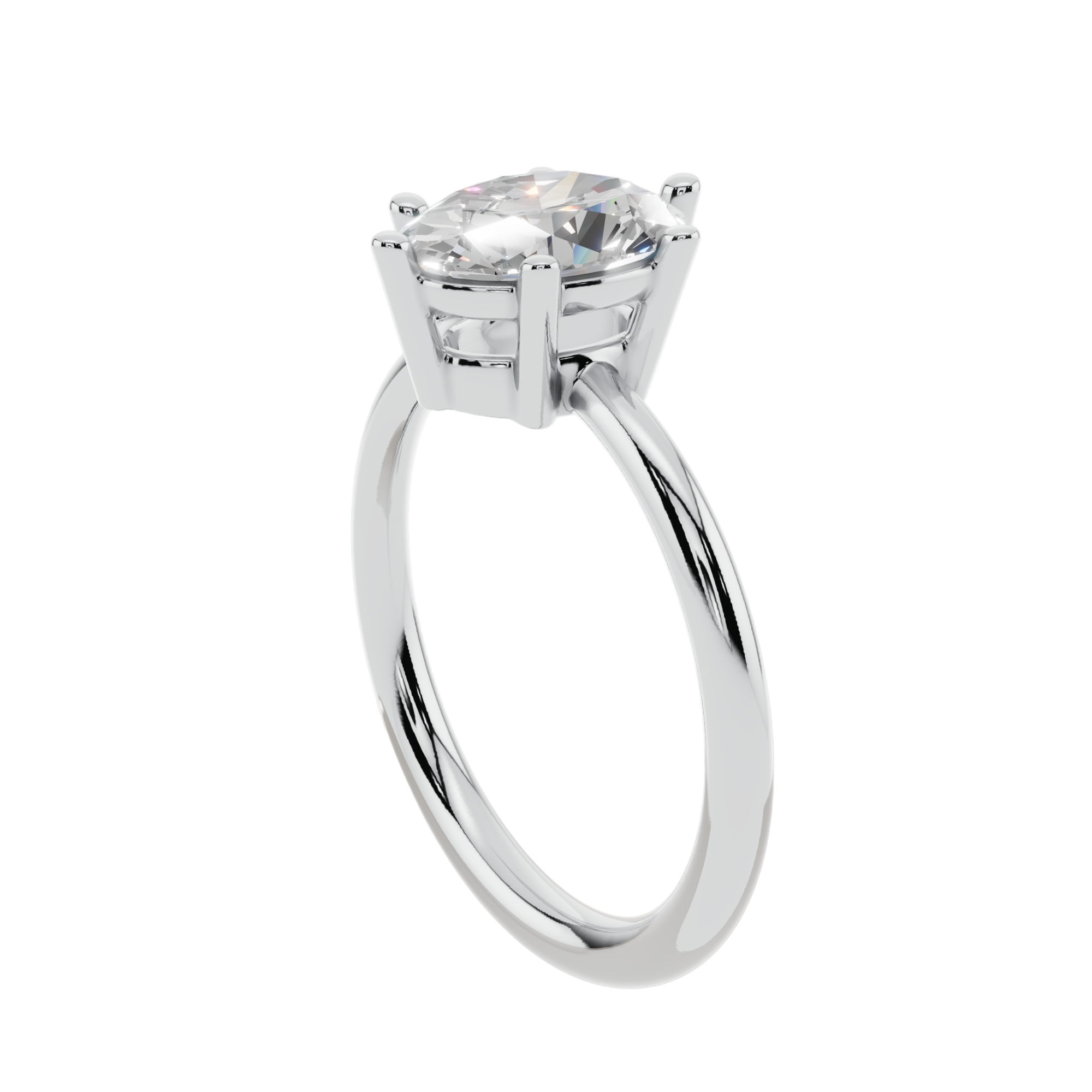 The Oval Solitaire Ring | Velmé