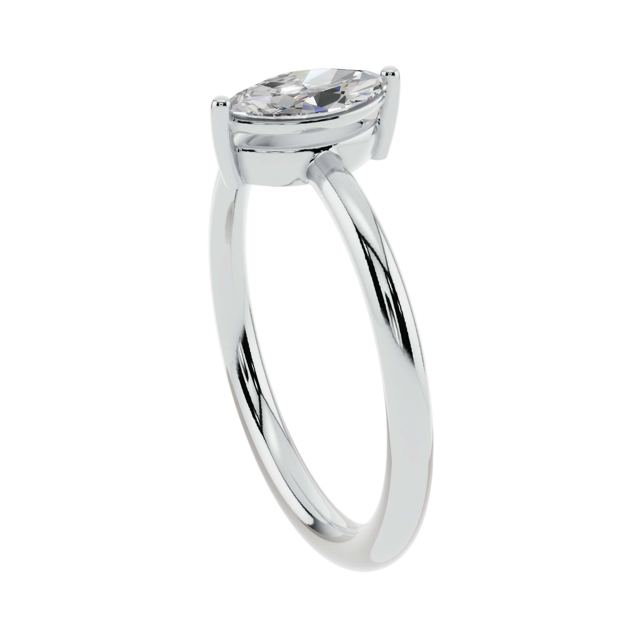 The Marquise Solitaire Ring | Velmé