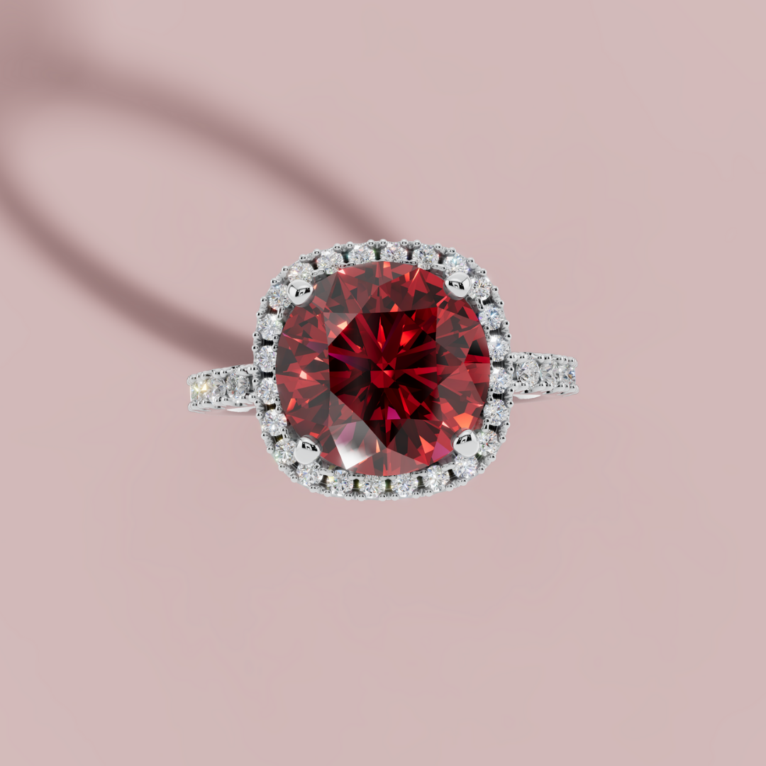 Red Mirage 925 Pure Silver Ring My Store