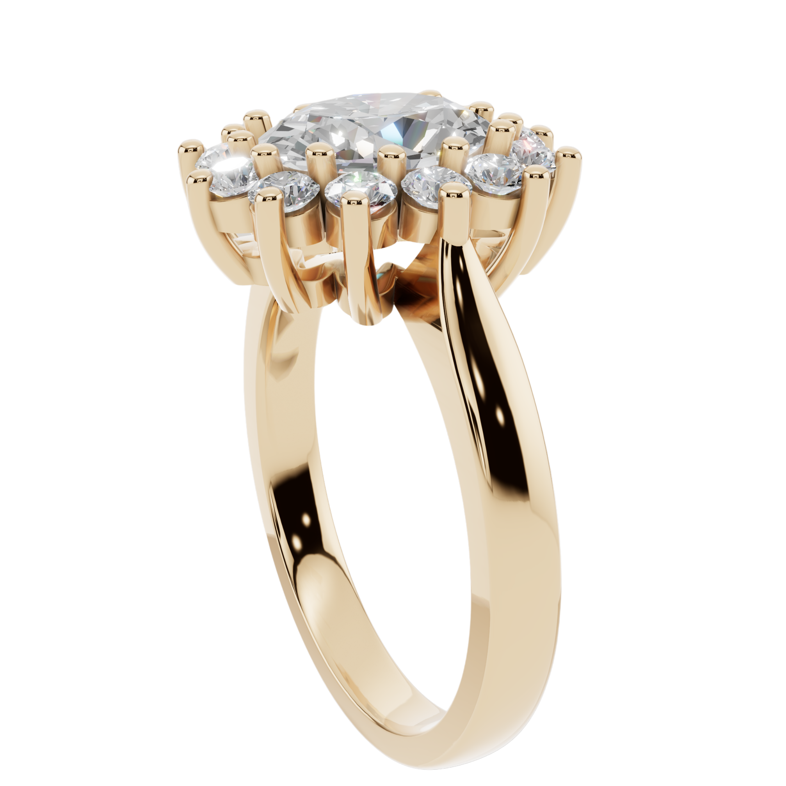 The Oval Halo Bloom 925 Silver Ring | Velmé