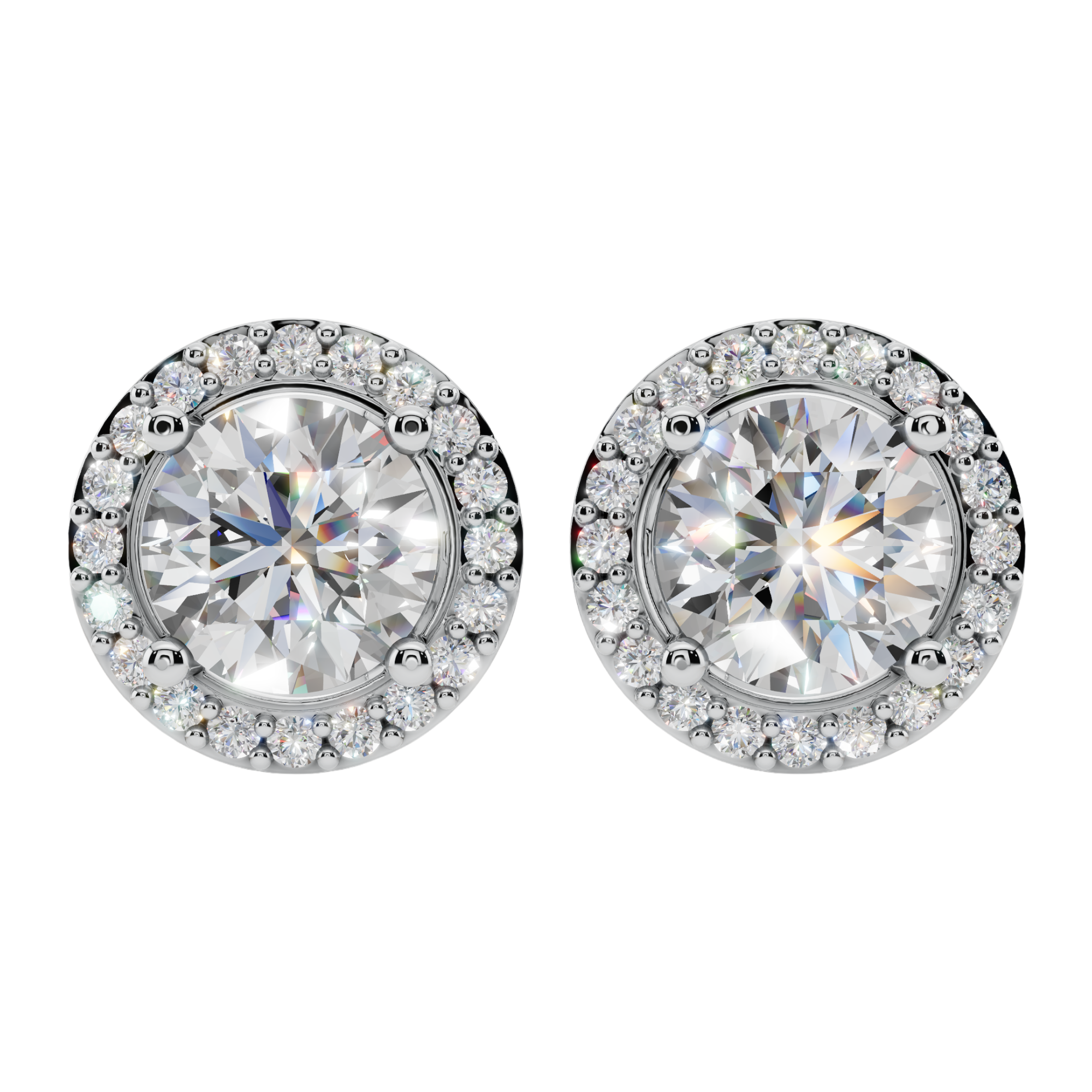 The Solara Halo 925 Silver Studs | Velmé