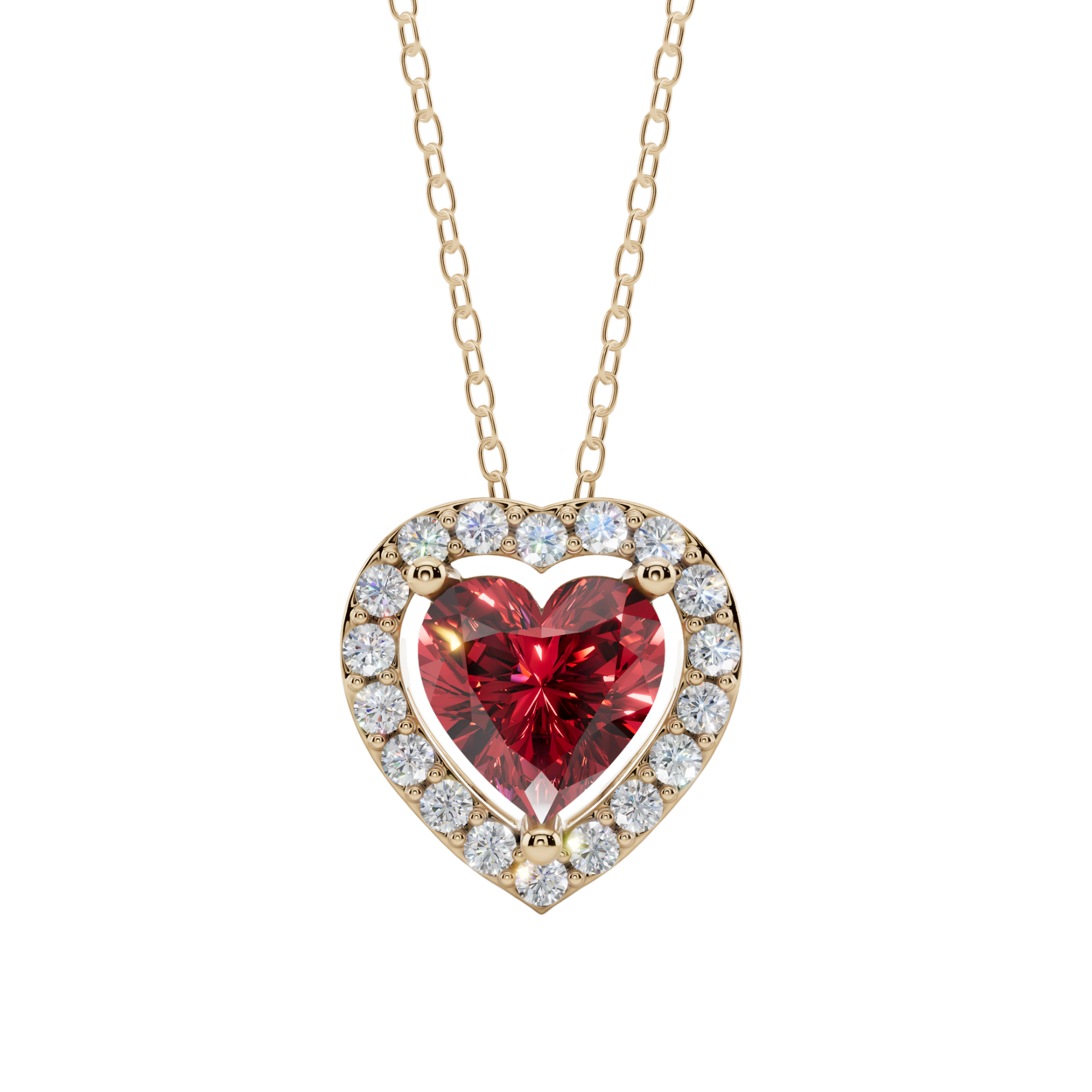 Halo Heart Pendant Necklace | Velmé