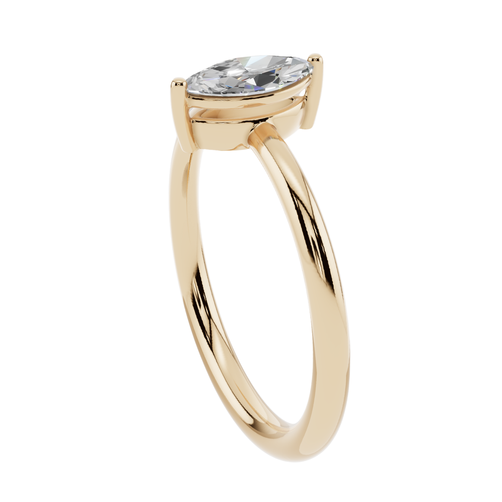 The Marquise Solitaire Ring | Velmé