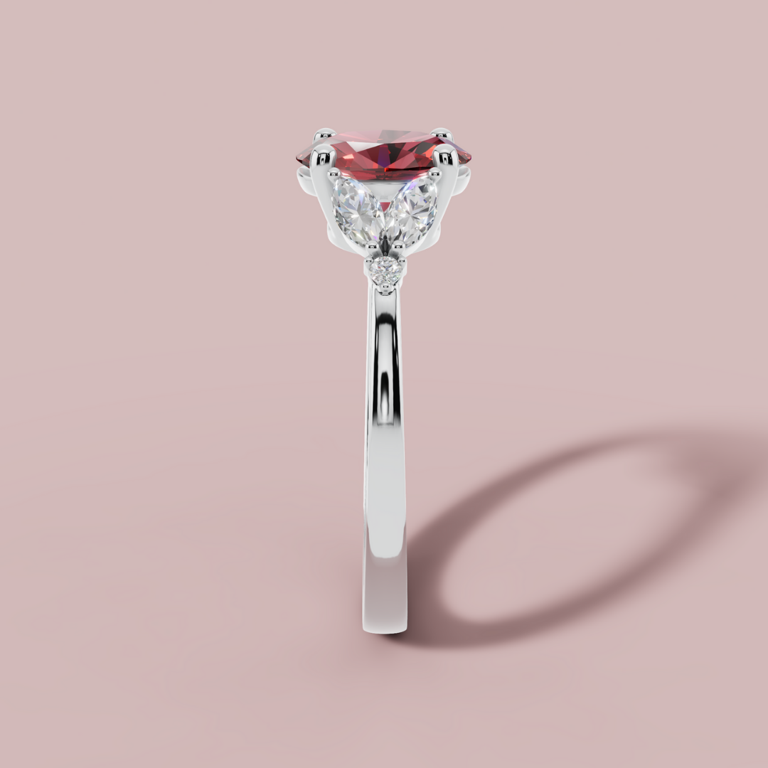 Chambard Red 925 Pure Silver Ring My Store