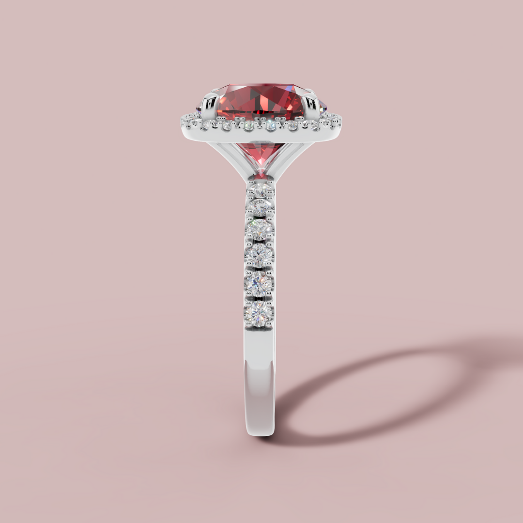 Red Mirage 925 Pure Silver Ring My Store