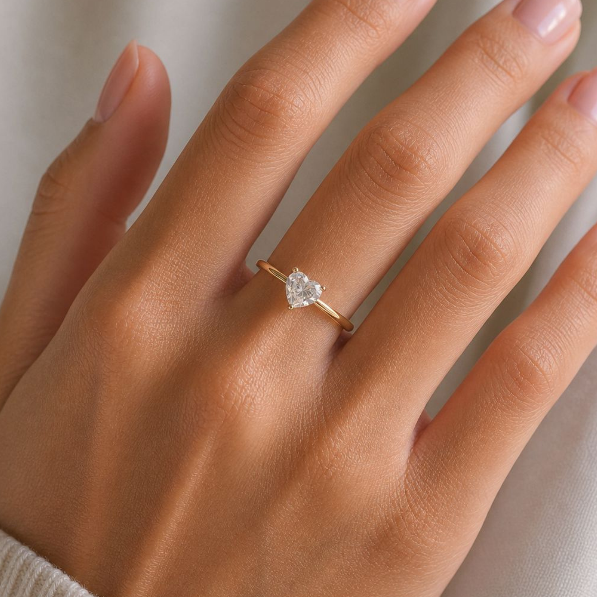 The Heart Solitaire Ring | Velmé