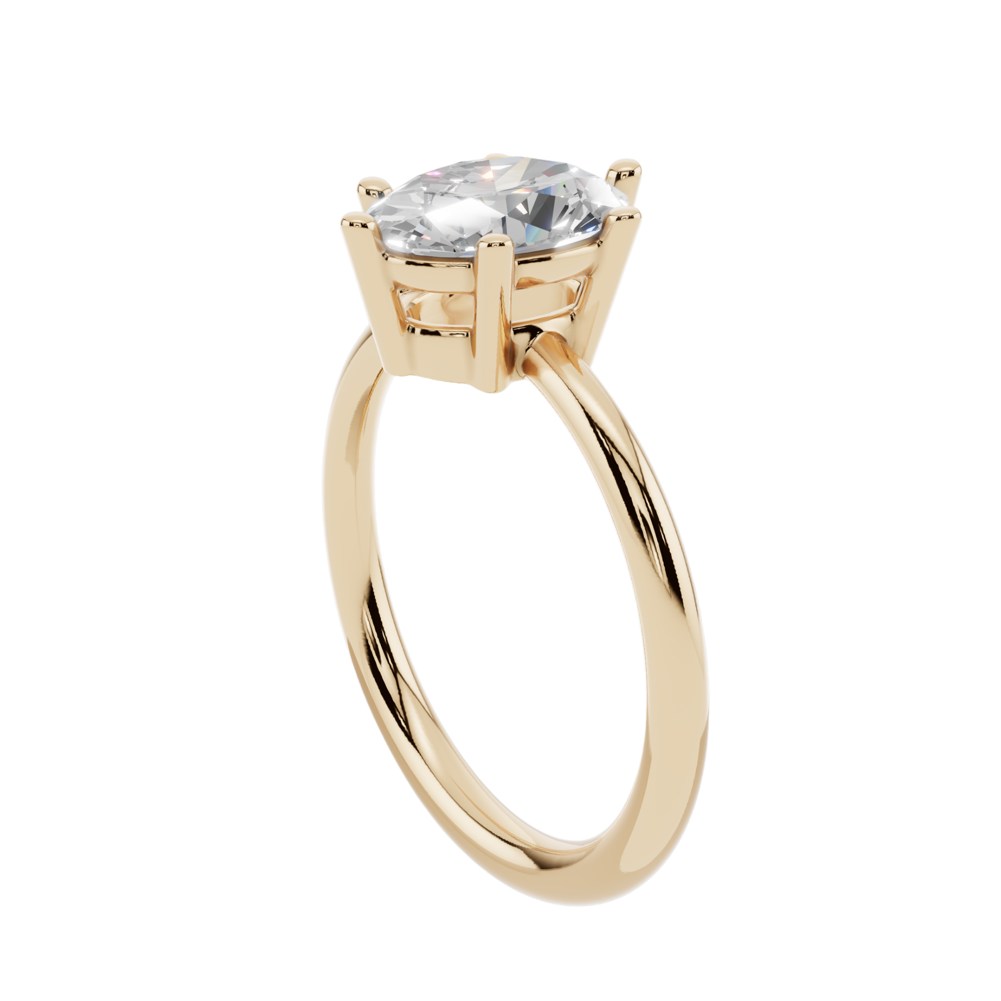 The Oval Solitaire Ring | Velmé