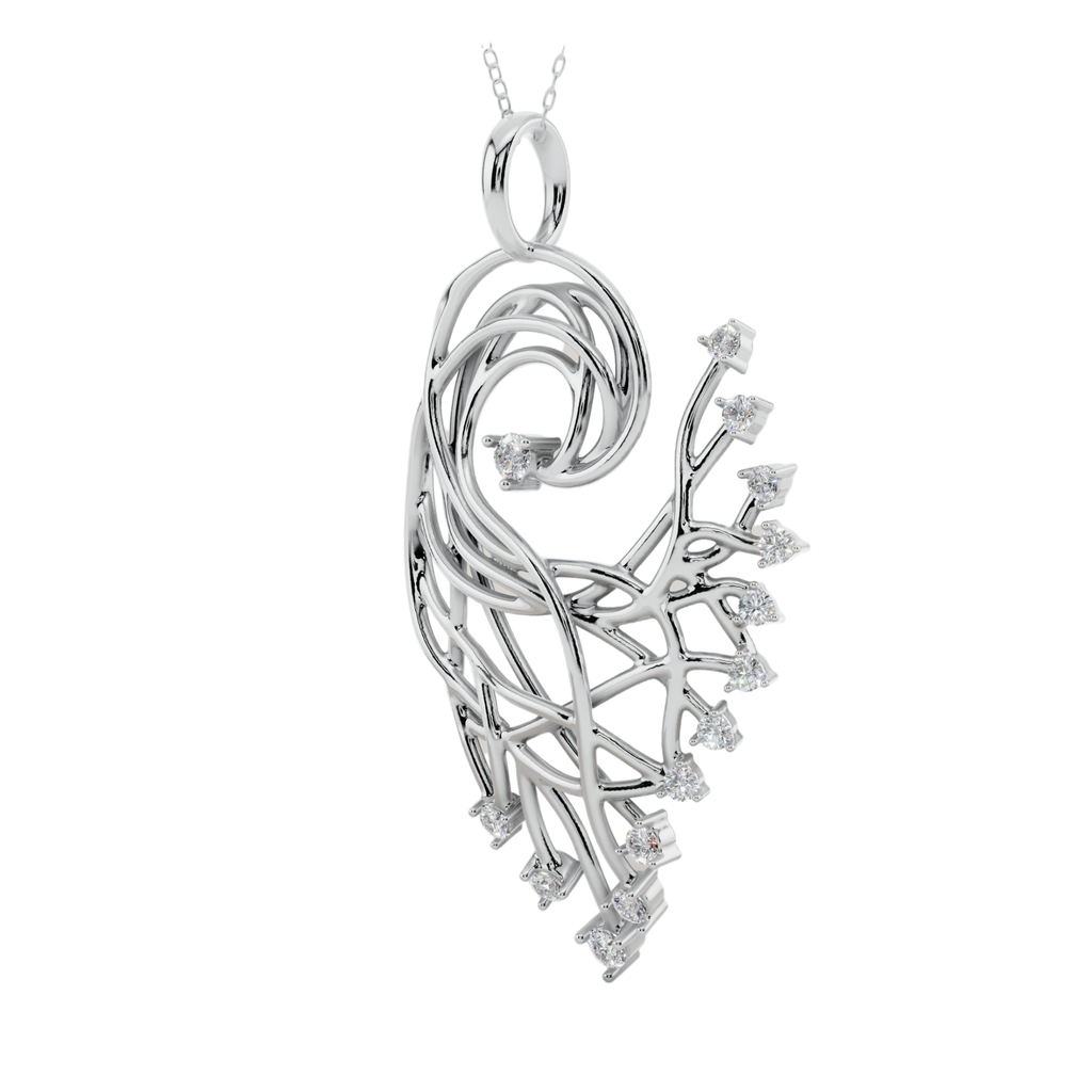 Elysian Feather Pendant Necklace | Velmé