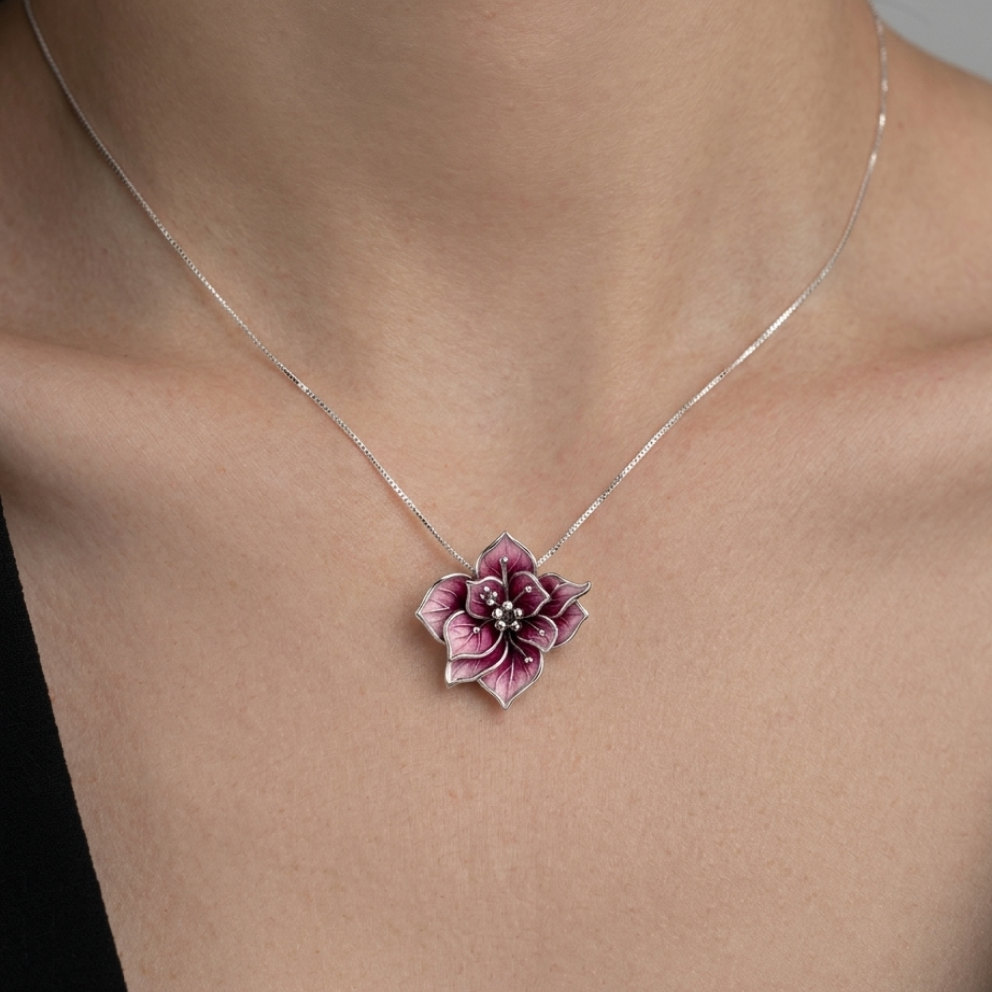 Wildrose Branch 925 Silver Necklace | Velmé