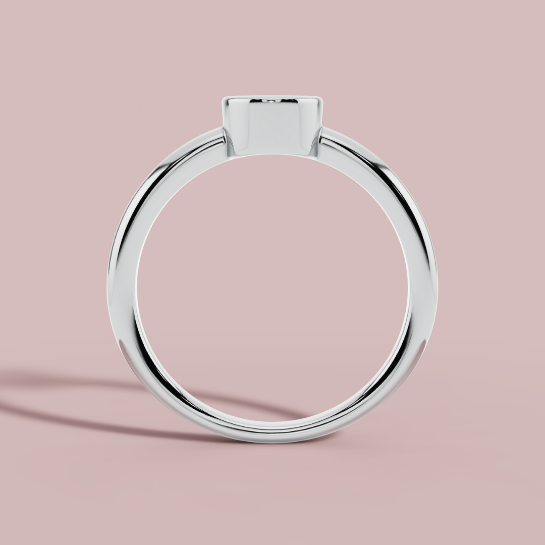 Tressa Red Round 925 Pure Silver Ring My Store