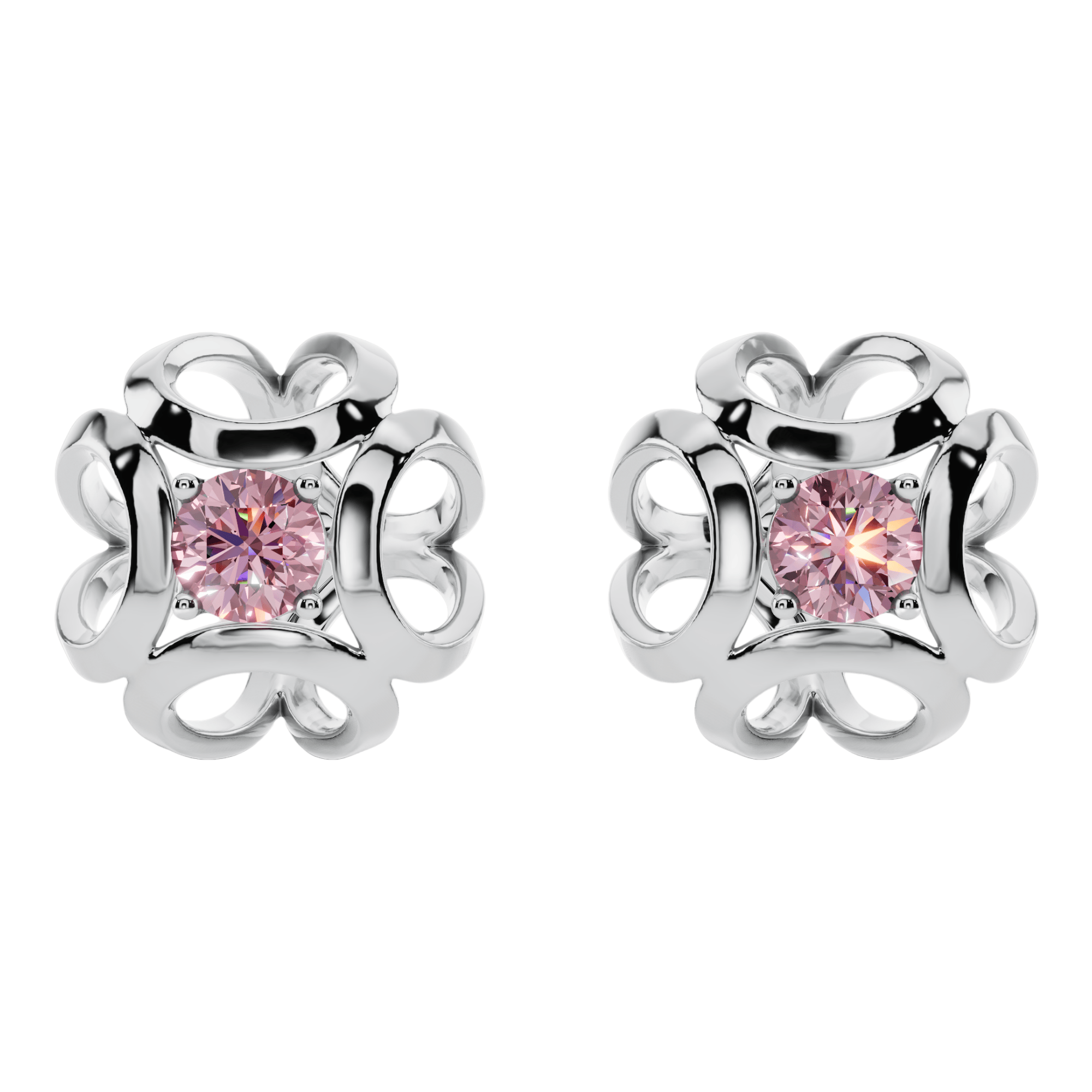 VELMÉ Pink Fiona Necklace Set | 925 Sterling Silver