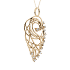 Elysian Feather Pendant Necklace | Velmé