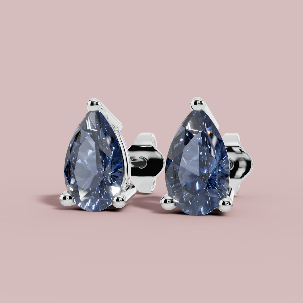 Blue luminous 925 Pure Silver Stud Earrings My Store