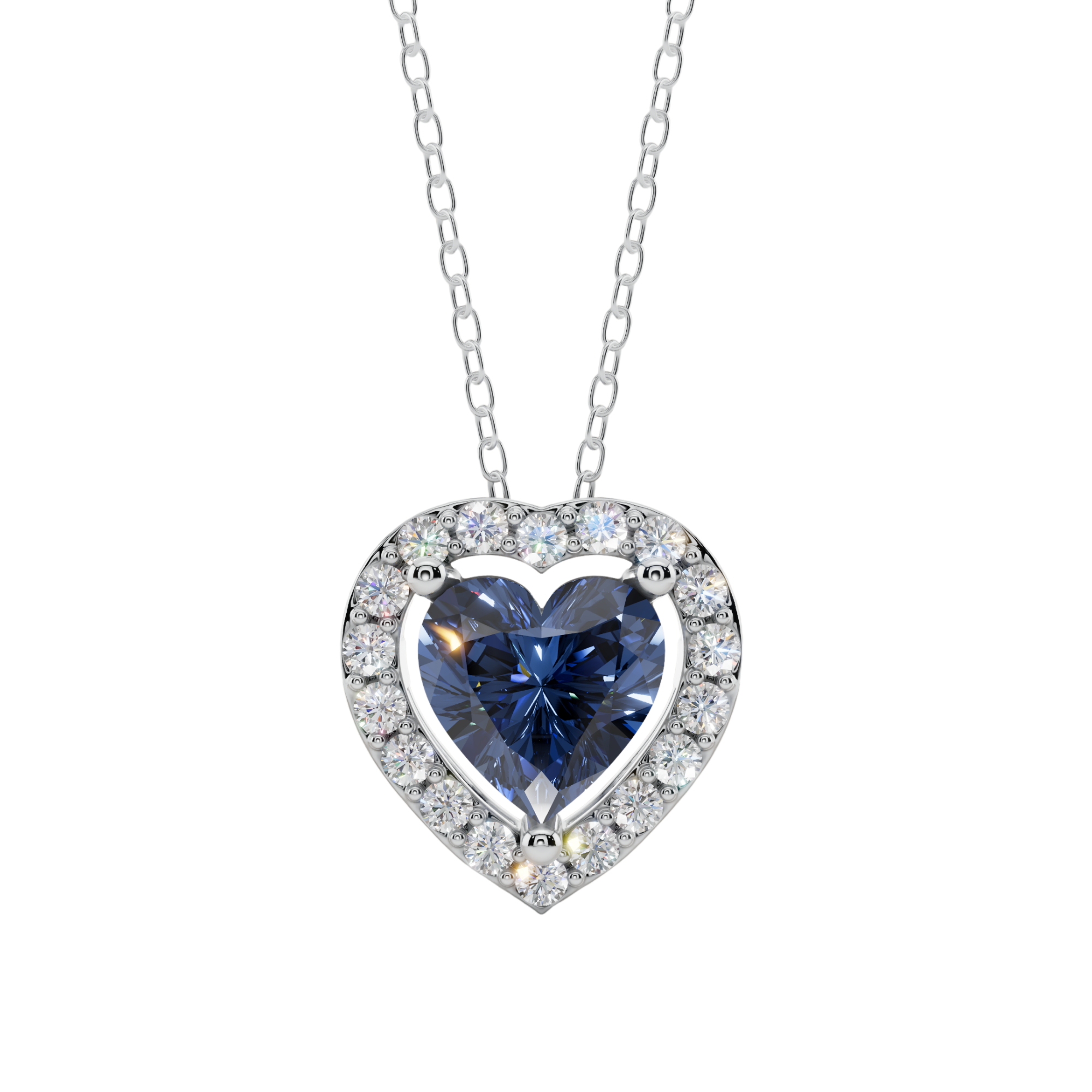 Halo Heart Pendant Necklace | Velmé