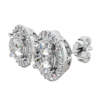 The Solara Halo 925 Silver Studs | Velmé