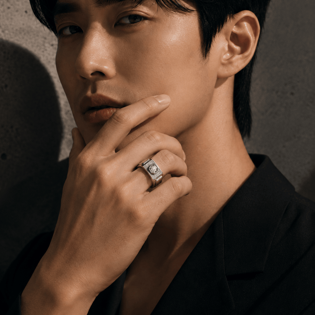 VELMÉ Aurex 925 Silver Men’s Statement Ring | Velmé