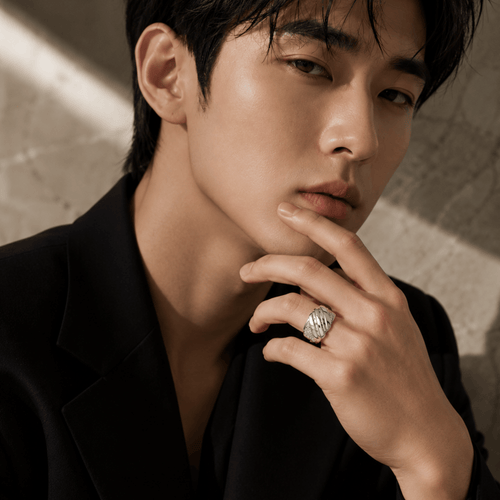 VELMÉ Apex 925 Silver Men’s Pavé Statement Ring | Velmé