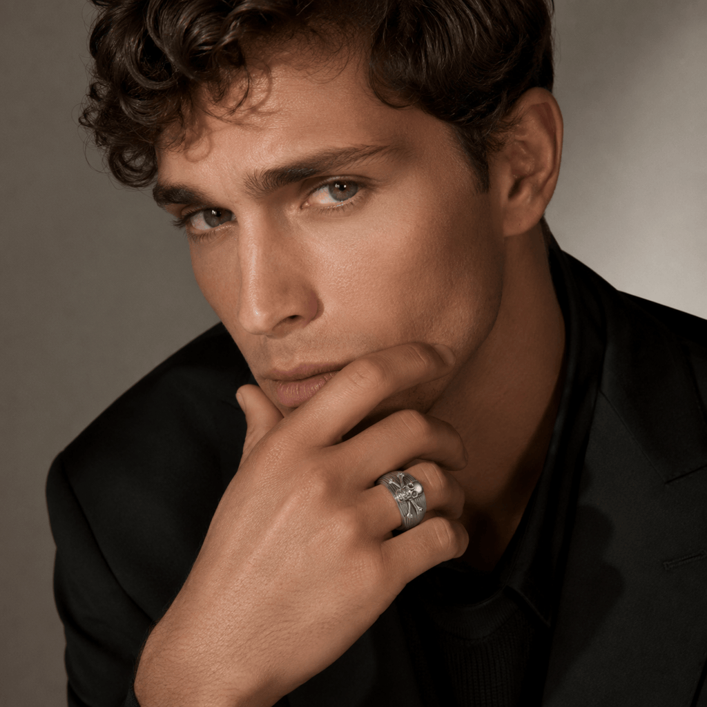 Skull & Crossbones 925 Silver Men’s Statement Ring | Velmé