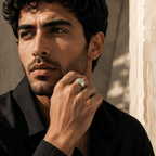 VELMÉ Solara 925 Silver Men’s Signet Ring | Velmé