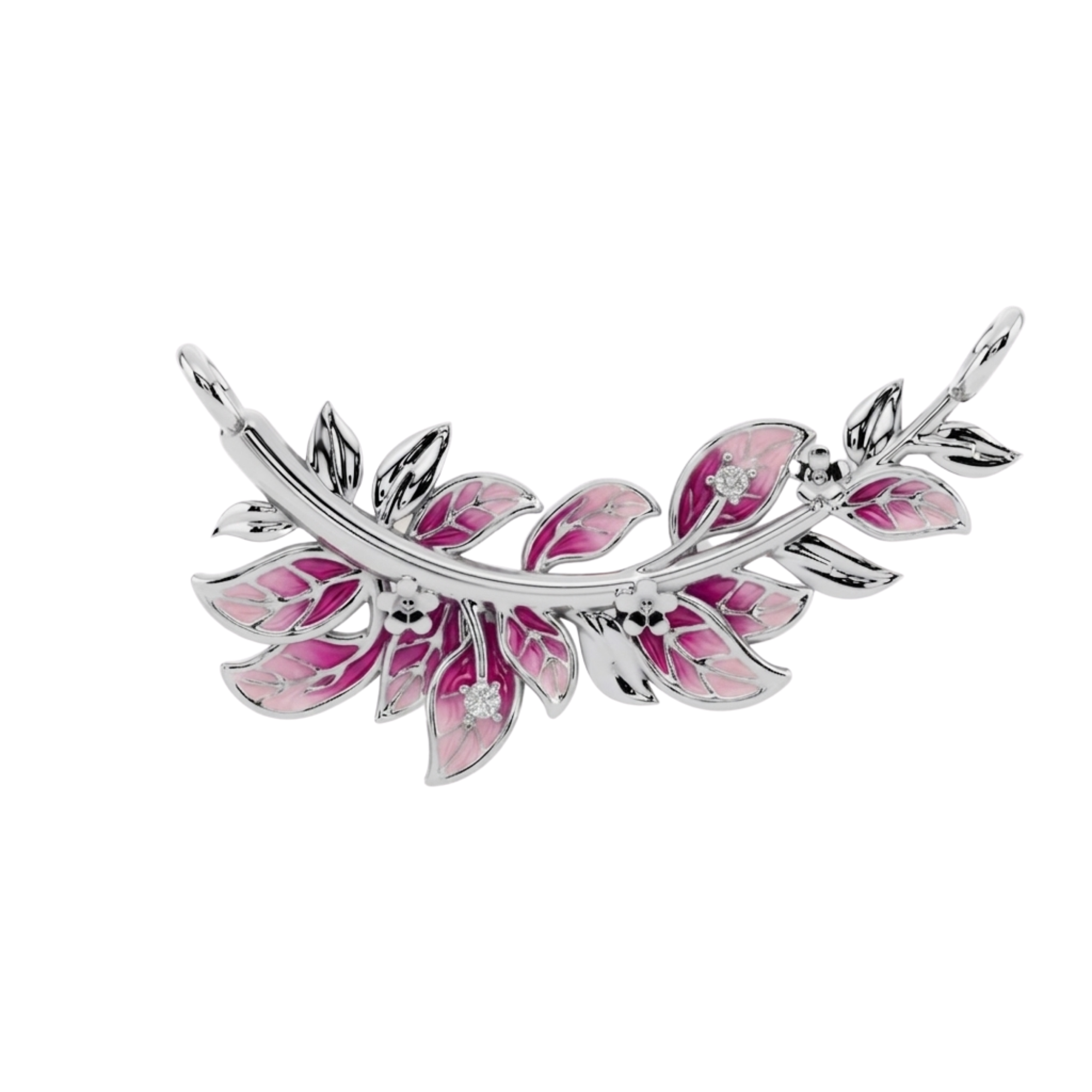 Blush Willow Branch 925 Silver Necklace | Velmé