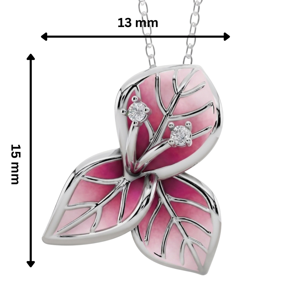 Verdant Bloom 925 Silver Pendant | Velmé