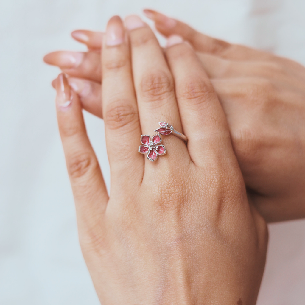 Bloom 925 Silver Open Ring | Velmé