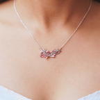 Blush Willow Branch 925 Silver Necklace | Velmé