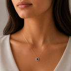 Halo Cushion Pendant Necklace| Velmé