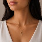 Elysian Feather Pendant Necklace | Velmé