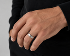 Classic Dual Groove Men’s 925 Silver Ring | Velmé