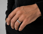 Infinity Link Accent 925 Silver Men’s Ring | Velmé