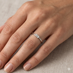 Linear Baguette Light Ring | 925 Sterling Silver | Velmé
