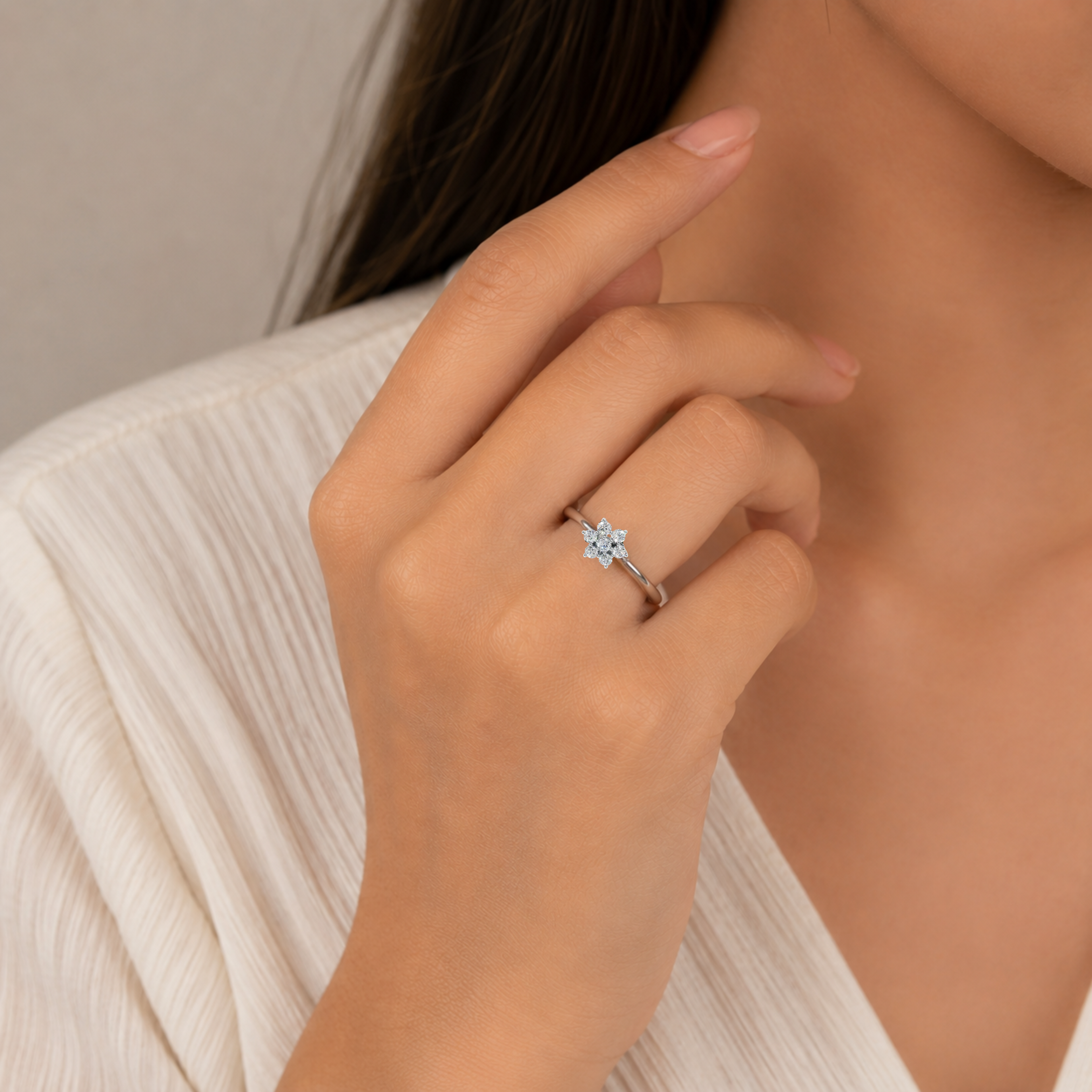 Lumi Bloom Light Ring| 925 Sterling Silver | Velmé