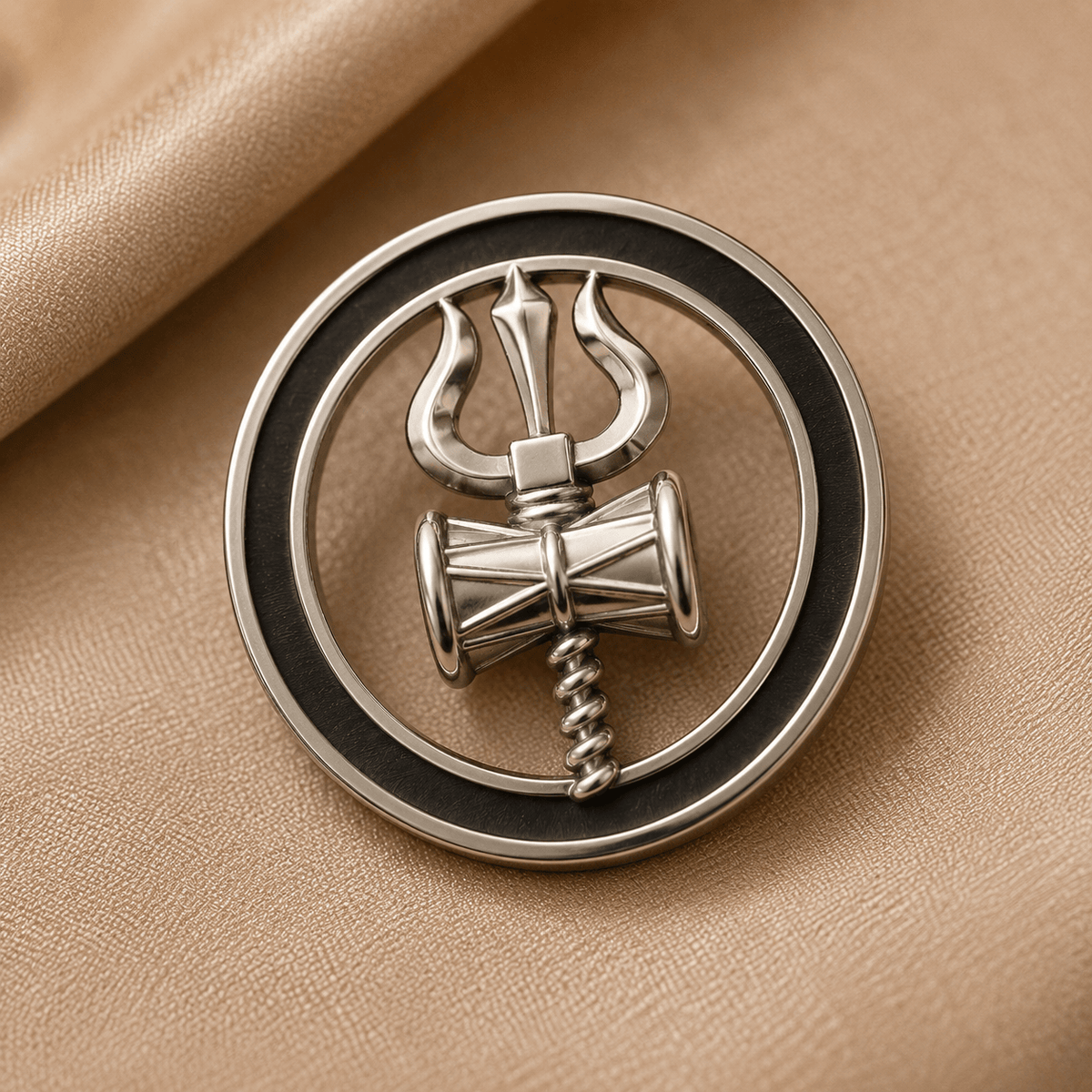 VELMÉ Trishool & Damru Rakhi Pendant | 925 Silver Convertible Rakhi