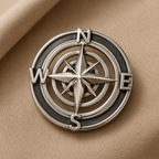 VELMÉ Compass Rakhi Pendant | 925 Silver Convertible Rakhi