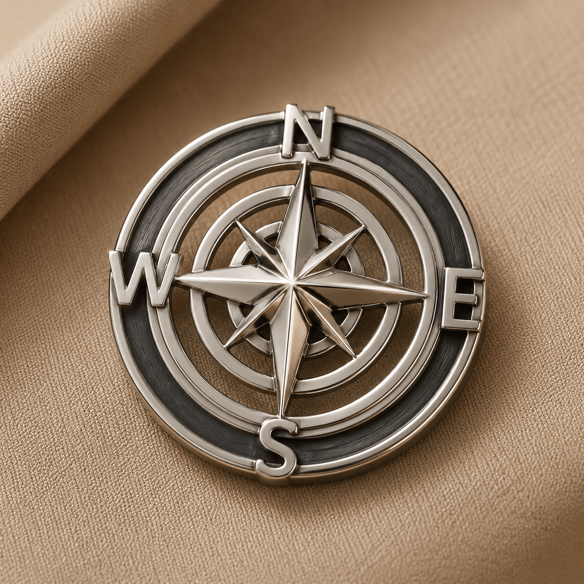 VELMÉ Compass Rakhi Pendant | 925 Silver Convertible Rakhi