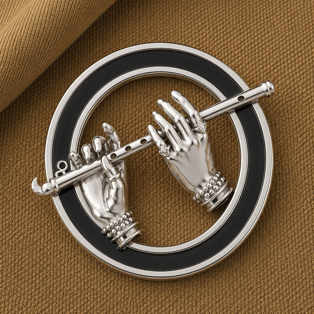 VELMÉ Divine Flute Rakhi Pendant |925 Silver Convertible Rakhi