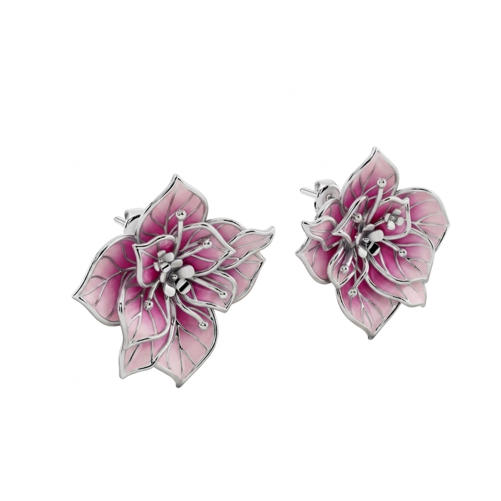 Enchanted Bloom 925 Silver Studs | Velmé