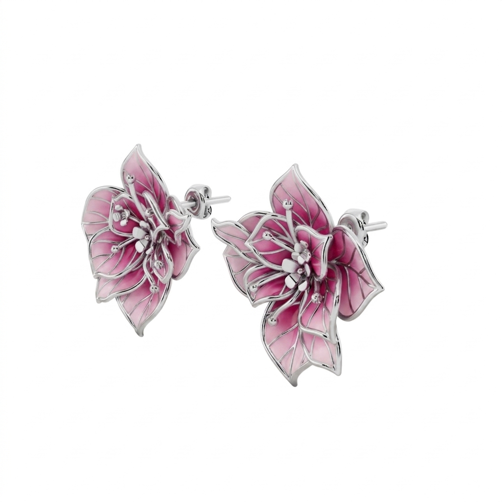 Enchanted Bloom 925 Silver Studs | Velmé