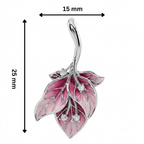 Midnight Willow Leaf 925 Silver Earrings | Velmé
