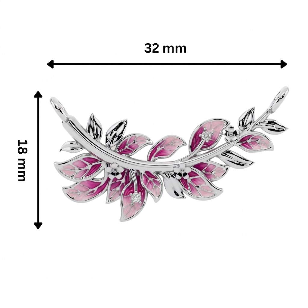 Blush Willow Branch 925 Silver Necklace | Velmé