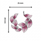 Twin Leaf Crescent 925 Silver Studs | Velmé